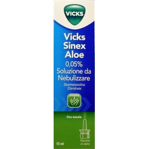 VICKS SINEX ALOE 0,05% SOLUZIONE DECONGESTIONANTE DELLA MUCOSA NASALE PER RAFFREDDORE DA NEBULIZZARE 15 ML