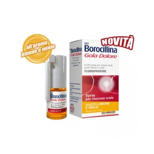 NEOBOROCILLINA GOLADOL SPRAY GUSTO LIMONE E MIELE