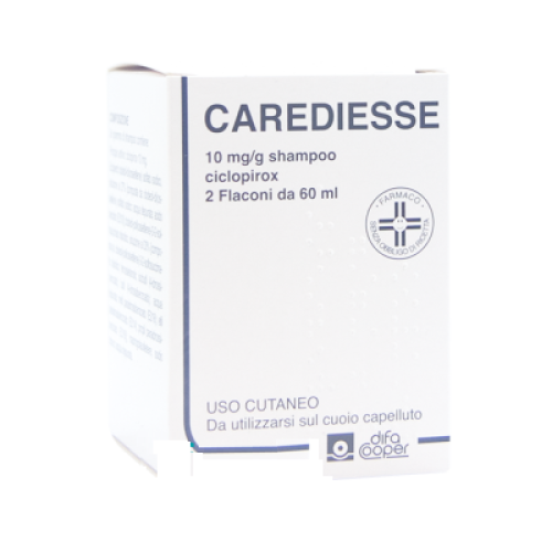 CAREDIESSE SHAMPOO CICLOPIROX 10MG/G 2 FLACONI X60ML