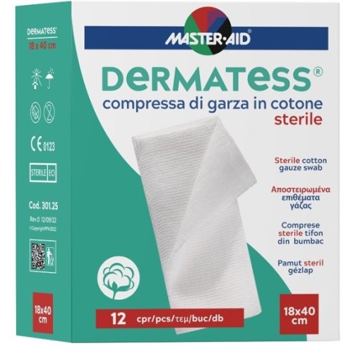 DERMATESS COTONE GARZA 18X40 12PZ