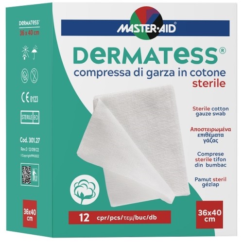 DERMATESS COTONE GARZA 36X40 12PEZZI