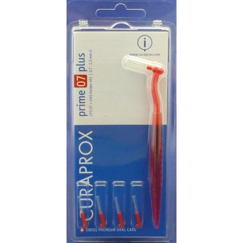 CURAPROX PLUS CPS PRIME 07 SCOVOLINI INTERDENTALI ROSSO 5 PEZZI