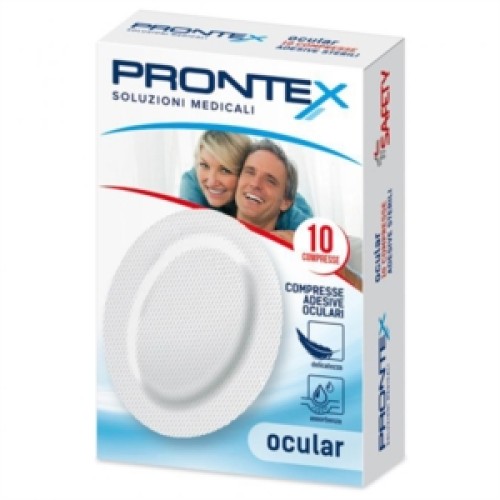 SAFETY PRONTEX COMPRESSE ADESIVE OCULARI 10 PEZZI 