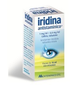 IRIDINA ANTISTAMIN 1 MG + 0,8 MG/ML COLLIRIO, SOLUZIONE FLACONE DA 10 ML