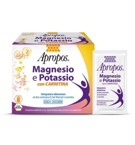 APROPOS MAGNESIO  E POTASSIO  CON CARNITINA 24 BUSTINE