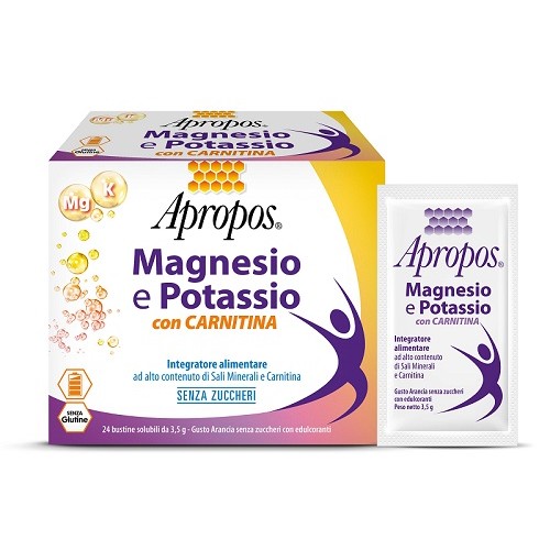 APROPOS MAGNESIO  E POTASSIO  CON CARNITINA 24 BUSTINE