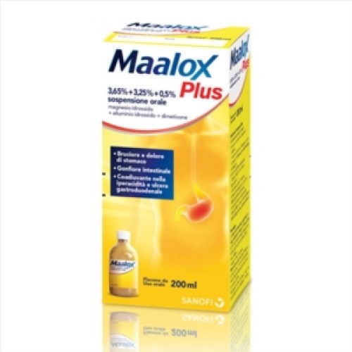 MAALOX PLUS*OS SOSP 4+3,5+0,5%