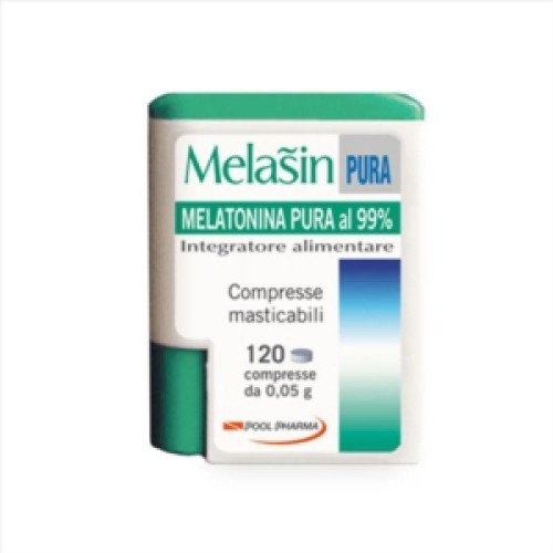 POOL PHARMA MELASIN PURA INTEGRATORE DI MELATONINA 120 COMPRESSE DA 0,05 G