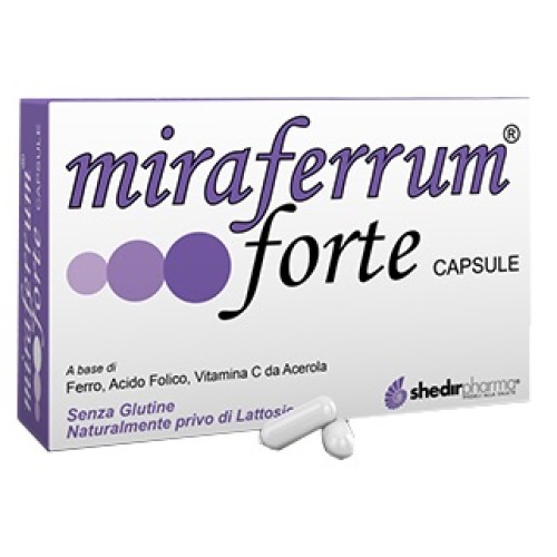 MIRAFERRUM FORTE INTEGRATORE ALIMENTARE A BASE DI FERRO 30 CAPSULE