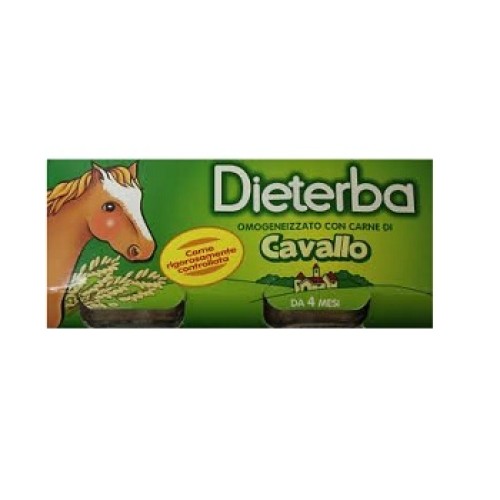 DIETERBA OMOGENIZZATO CON CARNE DI CAVALLO 3PZ 80G