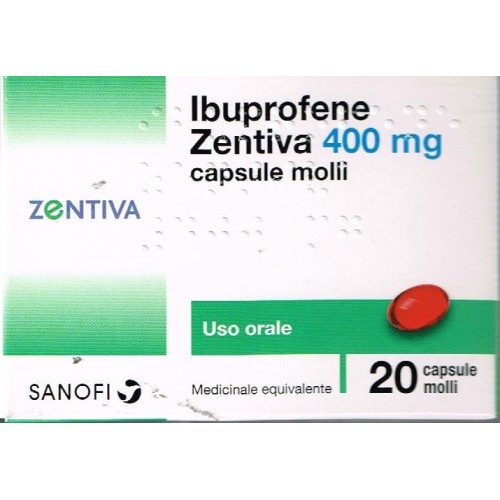 IBUPROFENE ZEN 20CPS MOL 400MG