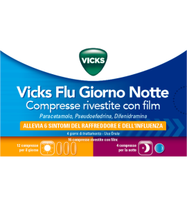 VICKS FLU GIORNO NOTTE 12+4CPR