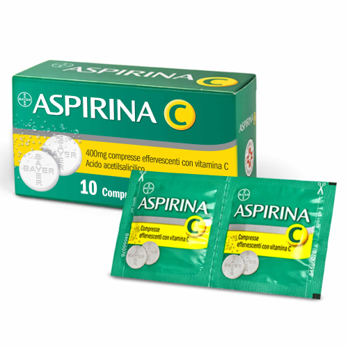 ASPIRINA C 400MG + 240MG COMPRESSE EFFERVESCENTI CON VITAMINA C 10 COMPRESSE