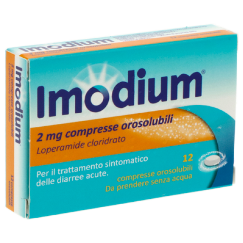 IMODIUM 12CPR OROSOL 2MG