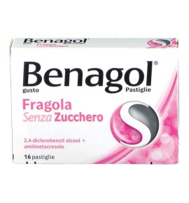 BENAGOL 16 PASTIGLIE GUSTO FRAGOLA SENZA ZUCCHERO