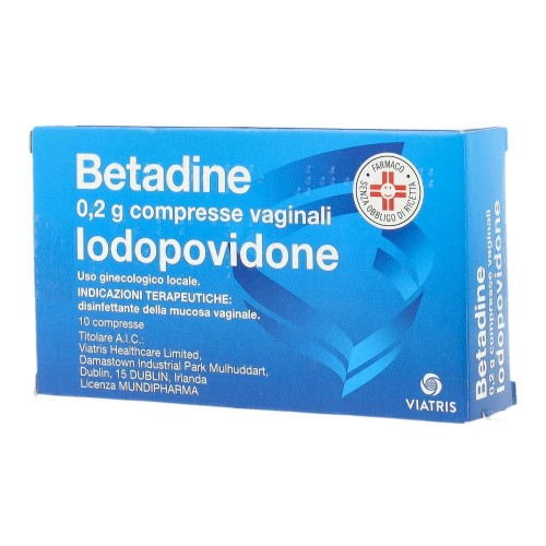 BETADINE 10CPR VAG 200MG