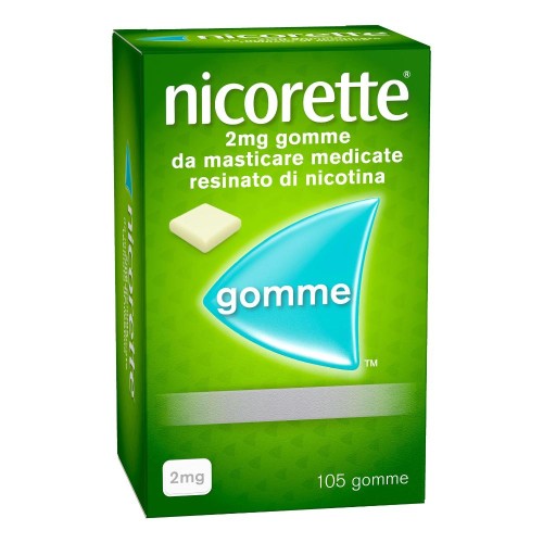 NICORETTE 2 MG GOMME DA MASTICARE MEDICATE 105 GOMME