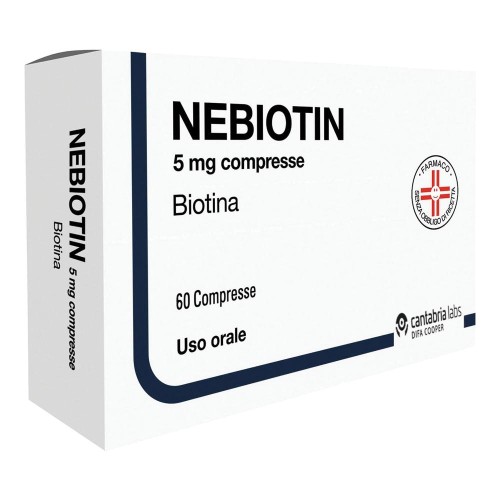 NEBIOTIN 60CPR 5MG