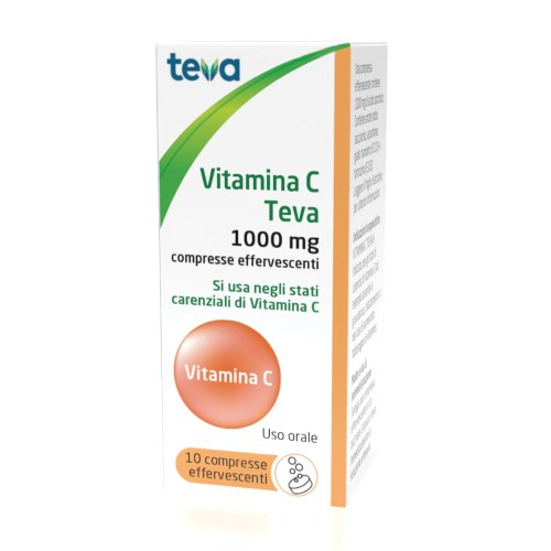 VITAMINA C TEVA 10CPR EFF 1G