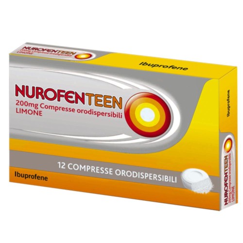 NUROFENTEEN 12 COMPRESSE OROSOLUBILI GUSTO  LIMONE 200 MG