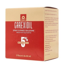 CAREXIDIL 3 FLACONI SOLUZIONE CUT 60ML 5%