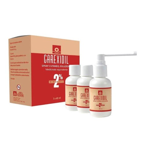 CAREXIDIL 3 FLACONI SOLUZIONE CUTANEA 60ML 2%