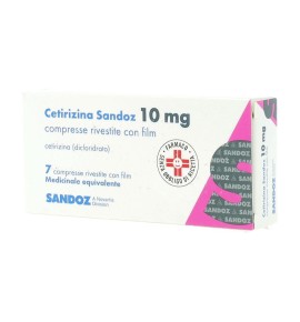 CETIRIZINA SAND 7CPR RIV 10MG