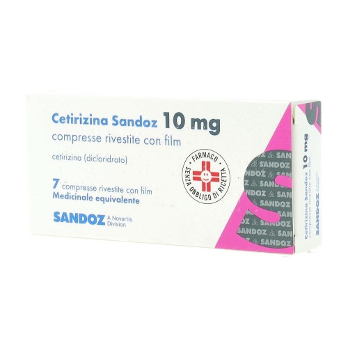 CETIRIZINA SAND 7CPR RIV 10MG