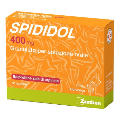 SPIDIDOL 400 MG GRANULATO PER SOLUZIONE ORALE GUSTO ALBICOCCA