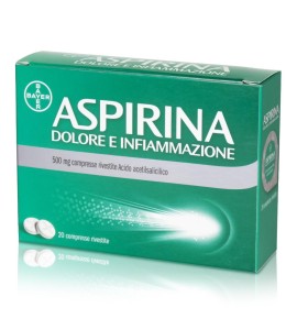 ASPIRINA DOLORE E INFIAMMAZIONE 500MG 20 COMPRESSE RIVESTITE
