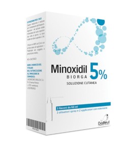 MINOXIDIL BIORGA SOLUZIONE CUTANEA 3 FLACONI 5%
