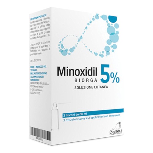 MINOXIDIL BIORGA SOLUZIONE CUTANEA 3FL5%