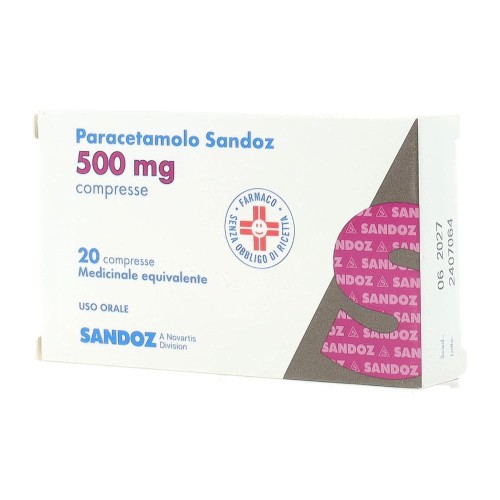 PARACETAMOLO SAND 20CPR 500MG