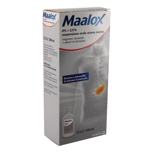 MAALOX*OS SOSP 250ML 4%+3,5% GMM