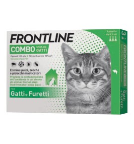 FRONTLINE COMBO 3PIP GATTI/FUR