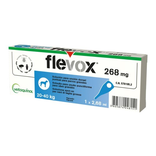 FLEVOX SPOTON 1PIP 20-40KG CA