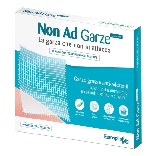 GARZA PARAFFINATA NON AD MONODOSE 10 X 10 CM 10 PEZZI