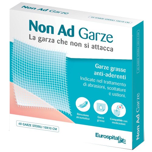 GARZA PARAFFINA IN COTONE NON ADESIVE 10X10 40PZ