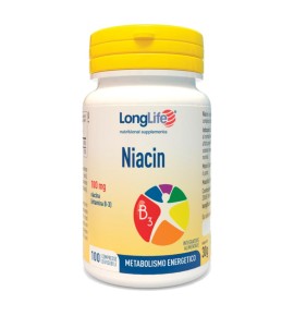 LONGLIFE NIACIN 100MG 100CPR