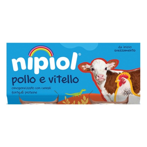 NIPIOL OMOG VITELLO POLLO 2X80