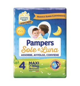 PAMPERS SOLE&LUNA MAXI 18PZ