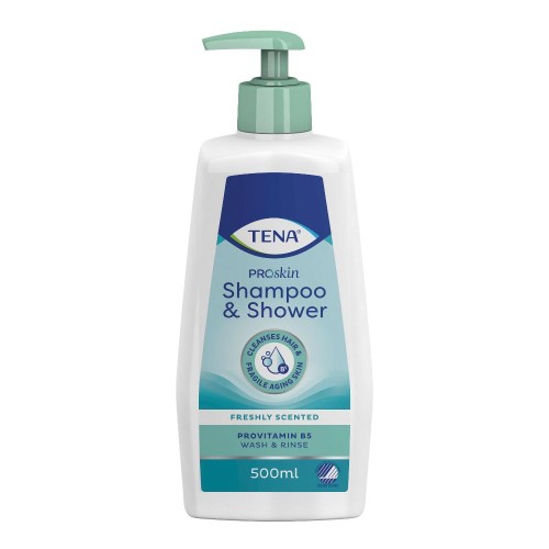 TENA SHAMPOO&SHOWER 500ML 1207