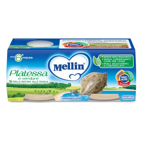 MELLIN OMOG PLATESSA 2X80G