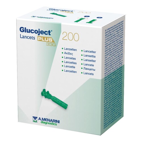 GLUCOJECT LANCETS PLUS G33 200