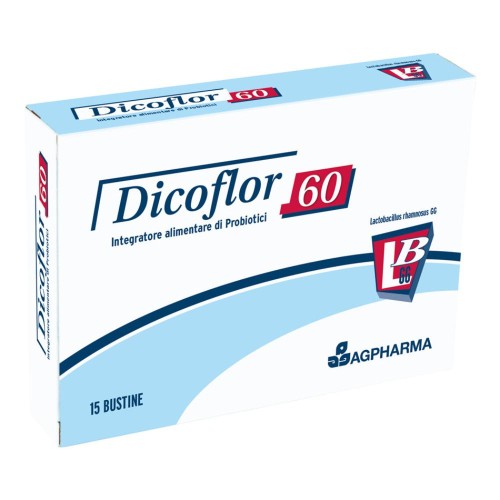 DICOFARM DICOFLOR 60 INTEGRATORE ALIMENTARE DI PROBIOTICI 15 BUSTINE