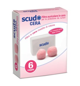 EARPLUG SCUDO CERA 6COPPIE 12P