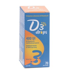 D3 DROPS 400 UI 2,5ML