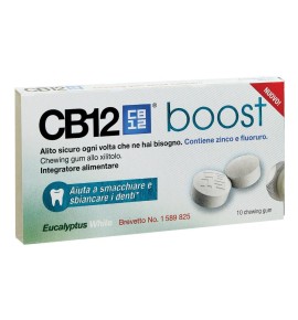 CB 12 Boost Eucalyptus White 10 Chewing Gum