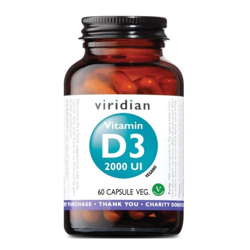 VIRIDIAN VIT D3 2000IU 60C NATU