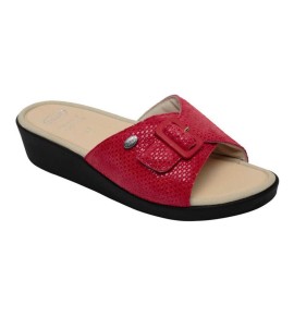 MANGO PATENT SUEDE W RED 36